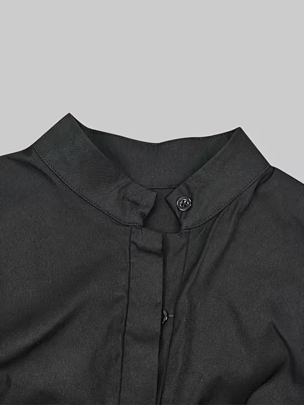 New Fashionable Women's High Waist Wide Leg Jumpsuit Spring Long Sleeved Loose Button V-neck Office Jumpsuit