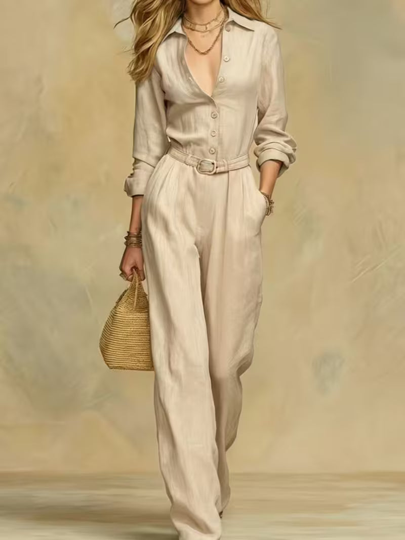 These Stylish, Minimalist, Loose-fitting Women's Casual Jumpsuits Are Perfect for Casual Attire and a Variety of Occasions.