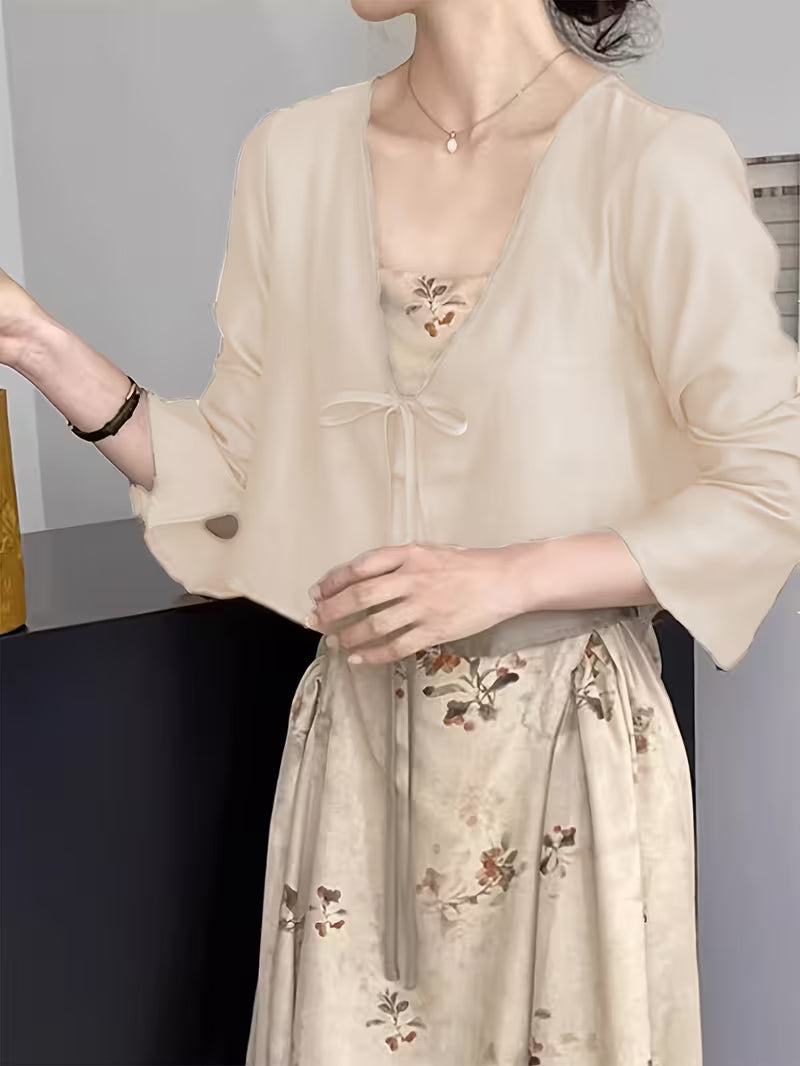 Women's Semi-Sheer Open Front Cardigan