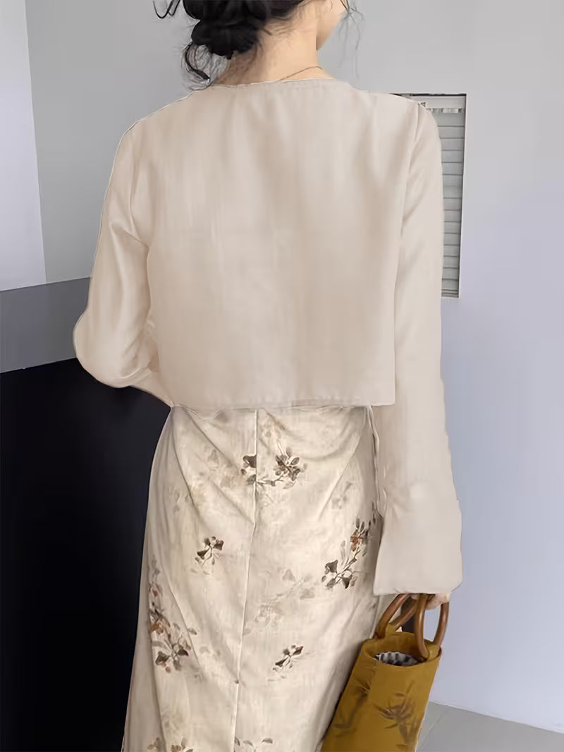 Women's Semi-Sheer Open Front Cardigan