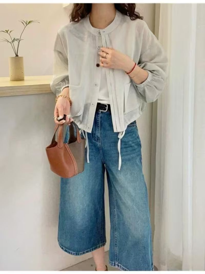 Jacket Women'S Short 2026 Spring And Summer New Fashion Versatile Casual Sunscreen Top