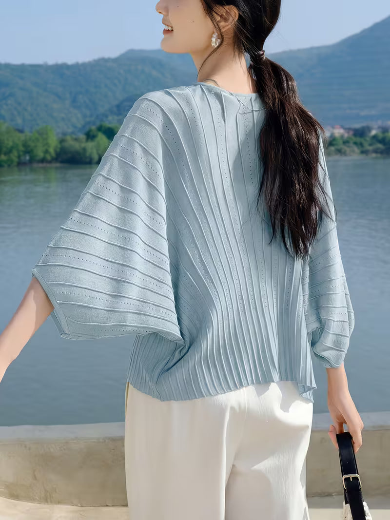 Elegant Spring/Summer New Women's V-Neck Cardigan, Versatile Commuter Layering Knitwear
